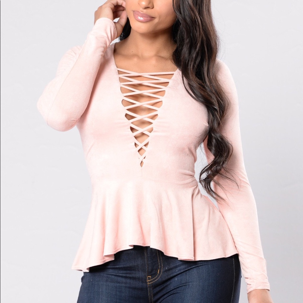 Blush colored blouse!